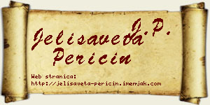 Jelisaveta Peričin vizit kartica